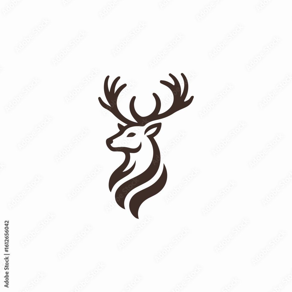 Fototapeta premium majestic deer logo