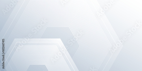 White abstract background with dynamic wavy hexagon texture. suitable for wallpaper simple abstract modern