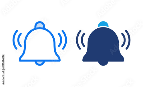 Bell Icon vector illustration. Notification sign and symbol for web site design