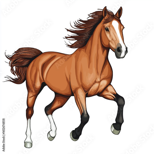 a horse galloping
