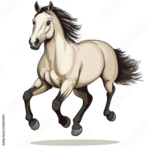 a horse galloping