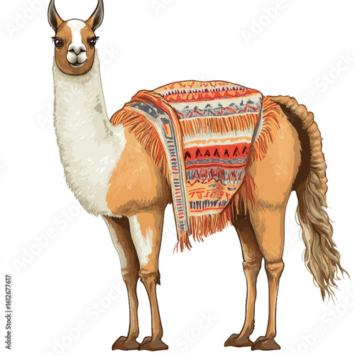 a llama wit a blanket