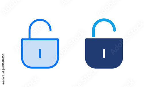Unlock icon vector illustration. Unlock sign and symbol. unlocked padlock icon