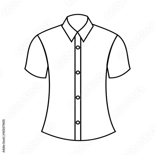 shirt design icon vector line illustration