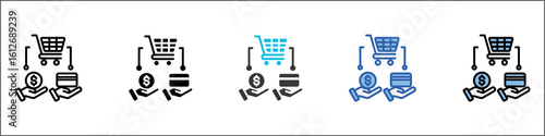 Payment Method Icon Pack Multistyle Illustration