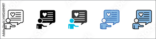 Influencer Icon Pack Multistyle Illustration