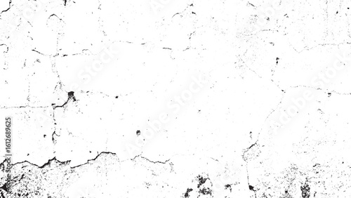 Abstract Black and White Distressed Wall Grunge Texture