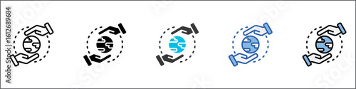 Sustainability Icon Pack Multistyle Illustration