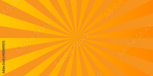 Vector sunburst pattern red and orange background design. Vintage sunrays illustration swirl grunge backdrop line. sun beam vector banner design comic burst gradient concept pattern.	