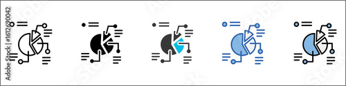 Segment Icon Pack Multistyle Illustration