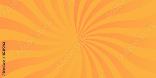 Vector sunburst pattern red and orange background design. Vintage sunrays illustration swirl grunge backdrop line. sun beam vector banner design comic burst gradient concept pattern.	
