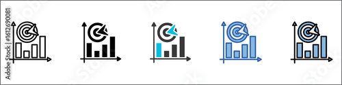 Target Market Icon Pack Multistyle Illustration