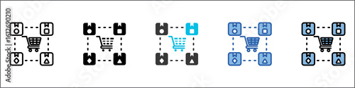 Buying Pattern Icon Pack Multistyle Illustration
