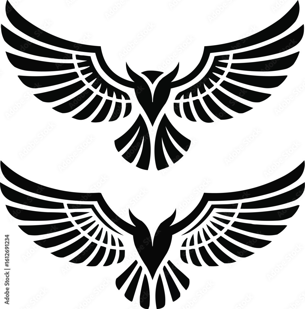 Obraz premium eagle with wings vector