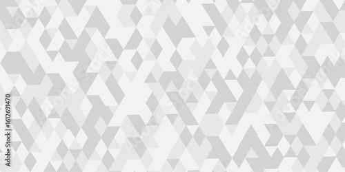 Abstract geometric background seamless mosaic and low polygon triangle texture wallpaper. Triangle shape retro wall grid pattern geometric ornament tile vector square element.	
