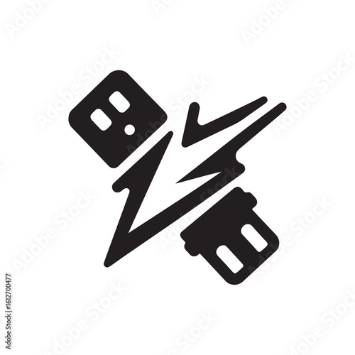 flash drive vector silhouette clip art logo design illustration