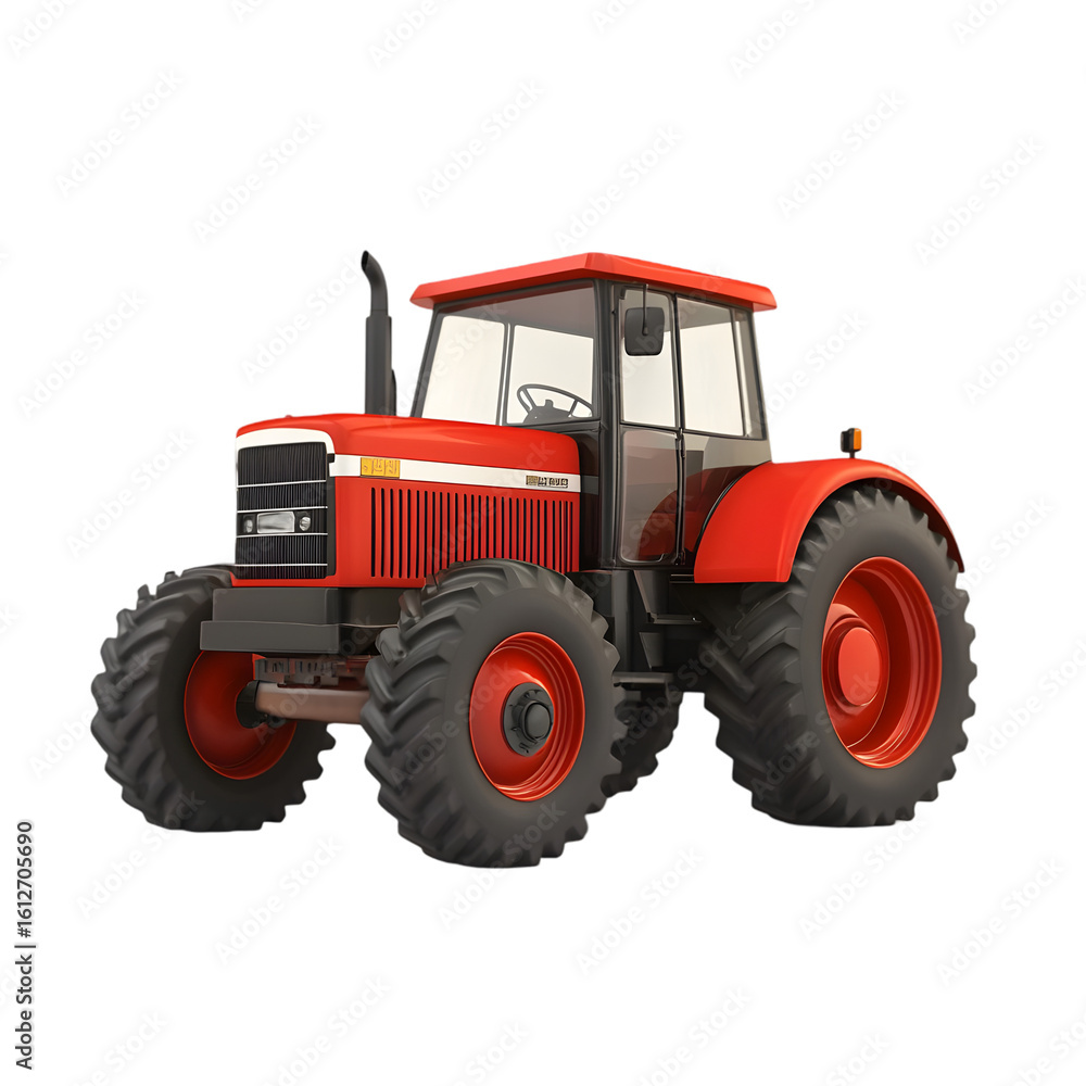 Obraz premium old red tractor