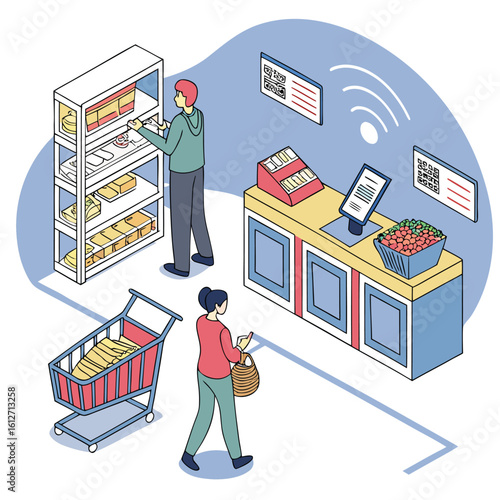 Smart Grocery Shopping with Digital Checkout System