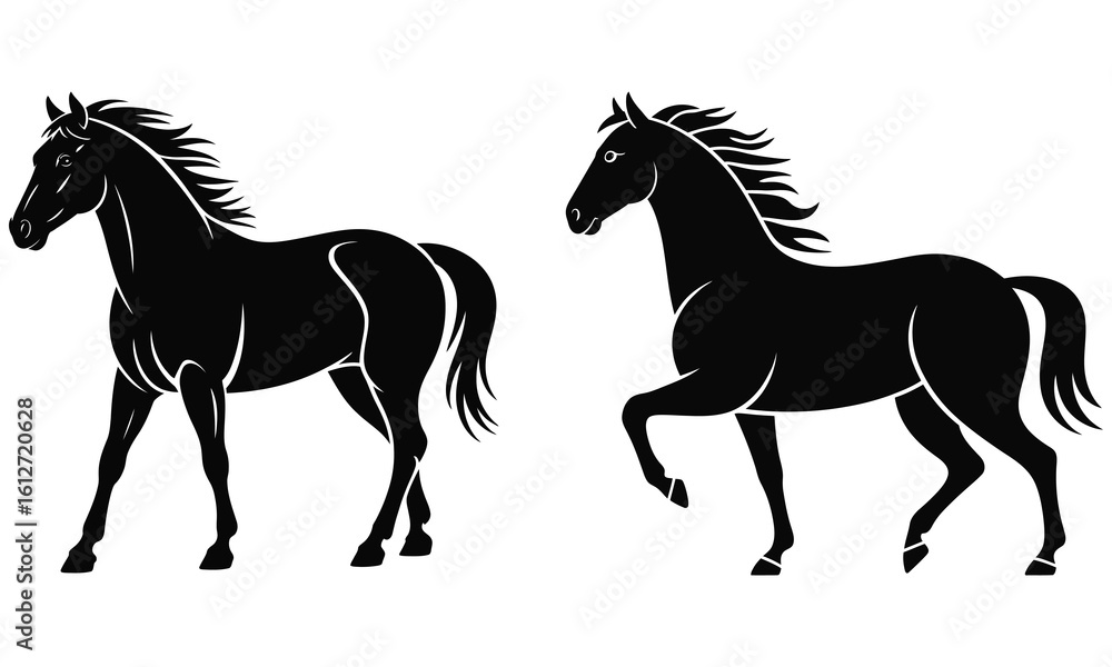 horse silhouette vector horse silhouette vector