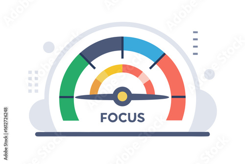 Focus Tracker Gauge Mental State Dial Icon