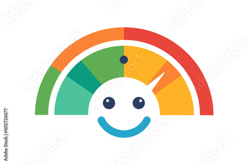 mood check symbol smiley face gauge