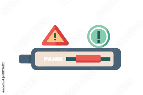panic attack tracker flashing alert symbol