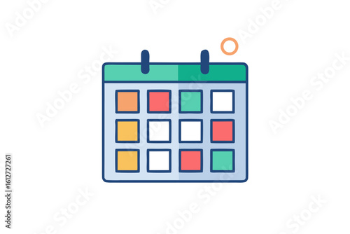 time blocking schedule icon grid like calendar  