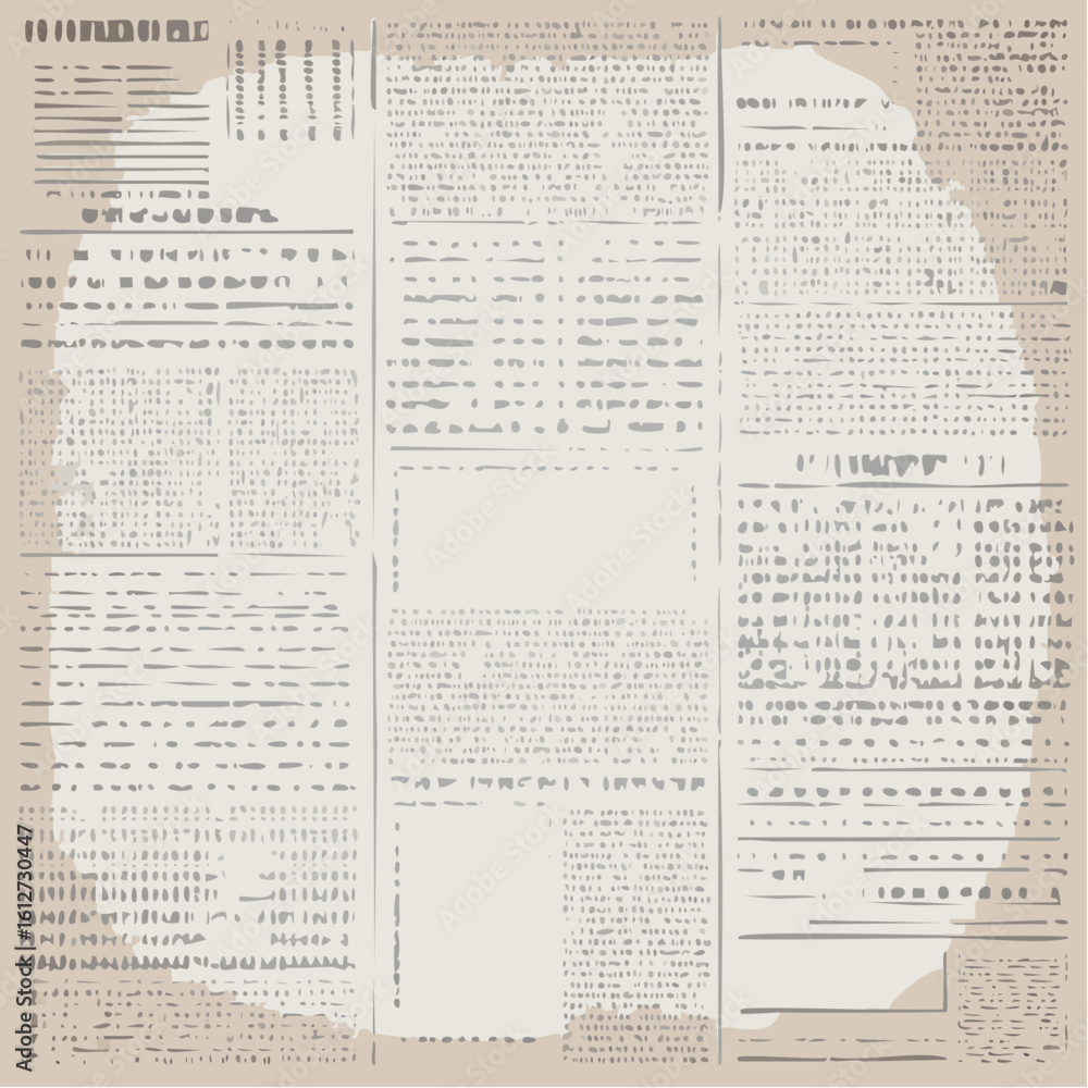 Fototapeta premium Grunge old newspaper texture background wallpaper