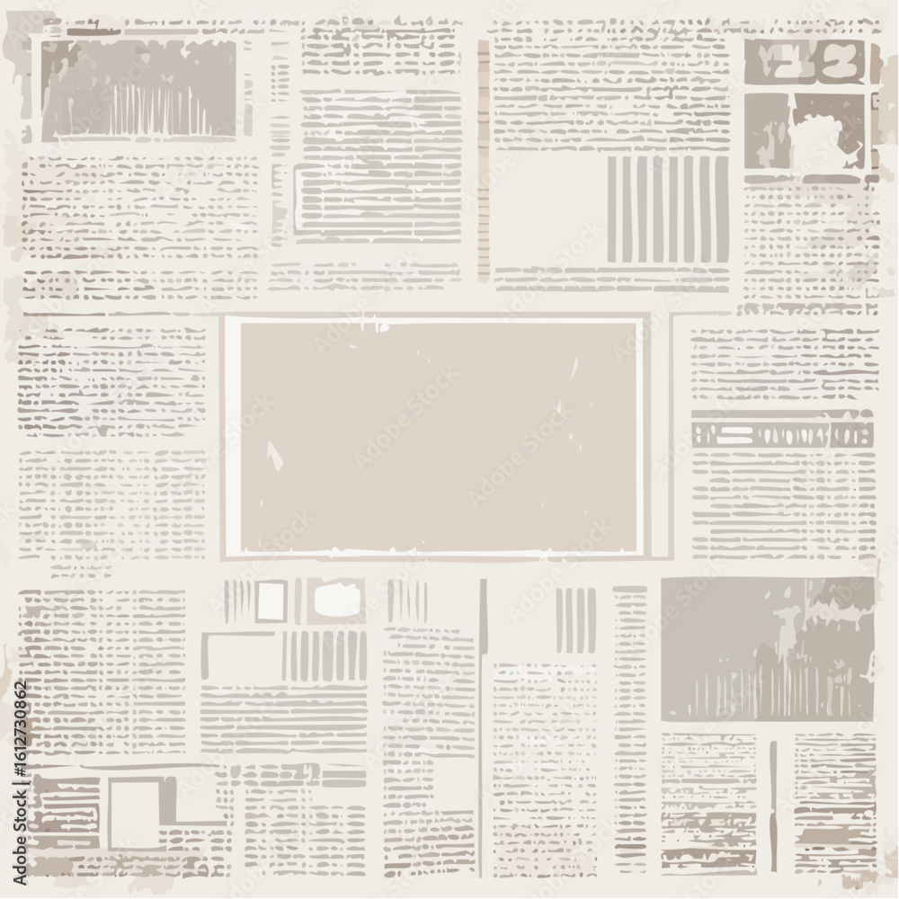 Obraz premium Grunge old newspaper texture background wallpaper