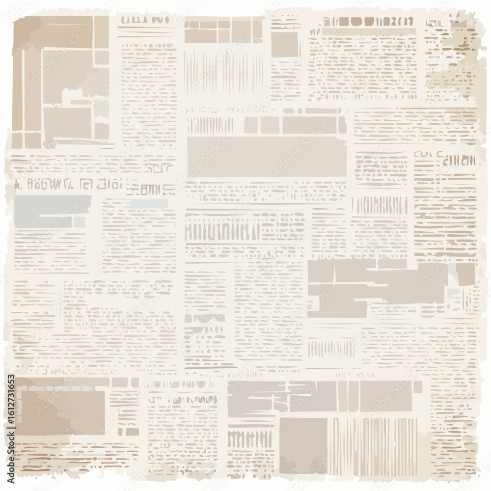 Fototapeta premium Grunge old newspaper texture background wallpaper