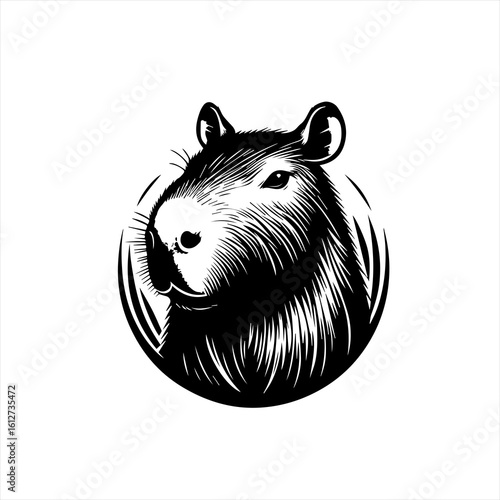 Capybara head logo