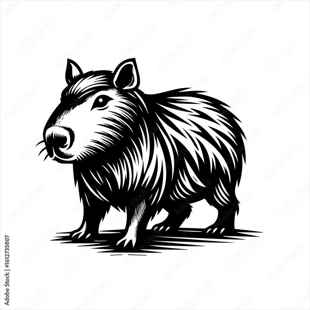 Fototapeta premium Capybara illustration
