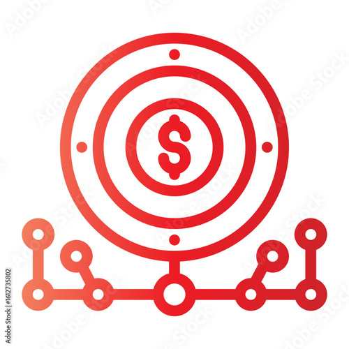 icon cryptocurrency with style gradient