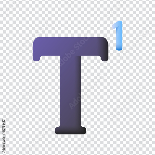 Superscript text