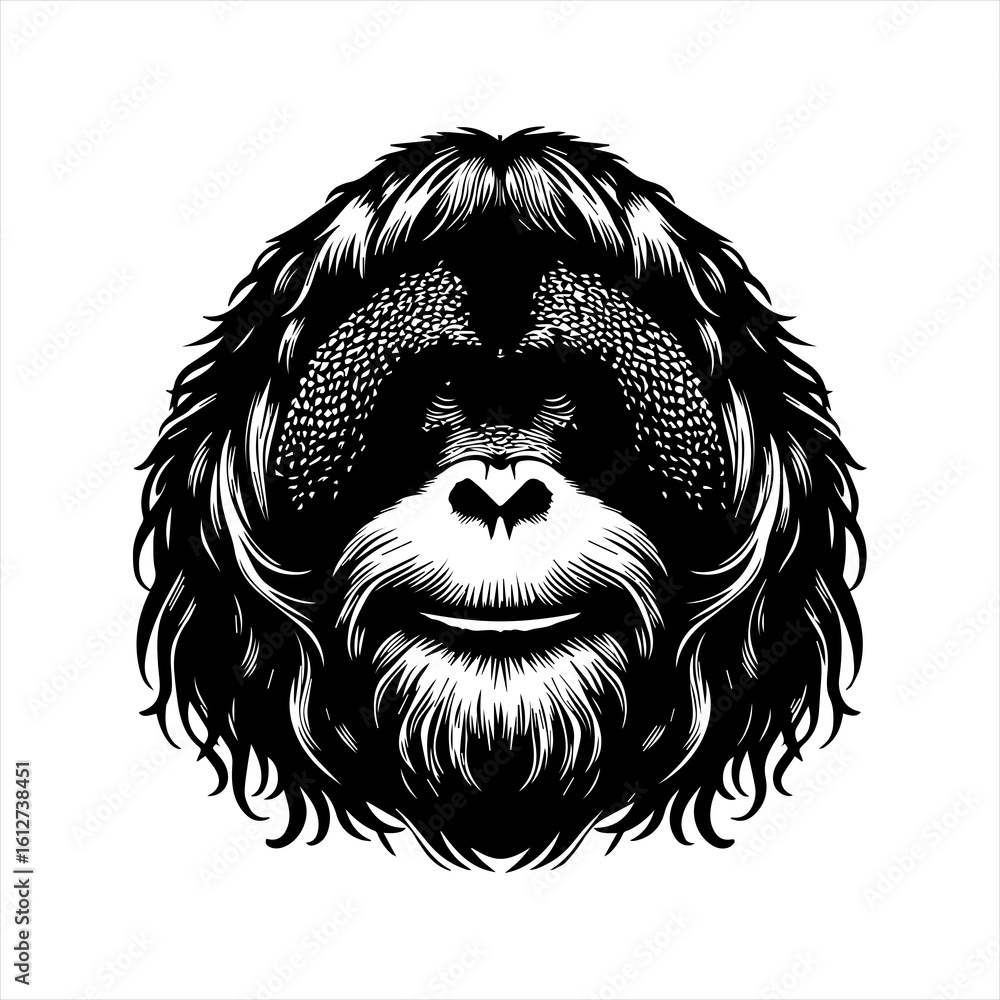 Fototapeta premium black and white sketch of a lion