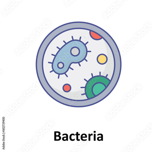 Bacteria Vector Icon which can easily modify or edit