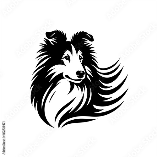 vector image of a dog