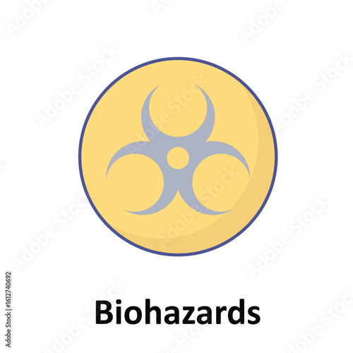 Biohazards Vector Icon which can easily modify or edit