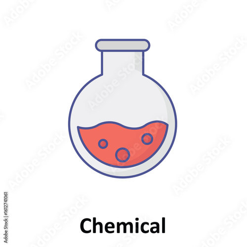 Chemical Vector Icon which can easily modify or edit