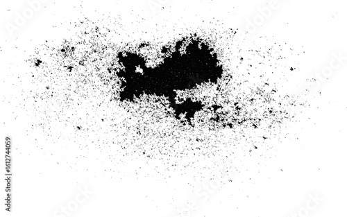 Grunge dirty texture background overlay. Vintage monochrome black and white grunge texture. The pattern of ink spots, splashes, lines