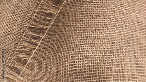 Realistic texture of burlap, canvas. Beige, brown. vector