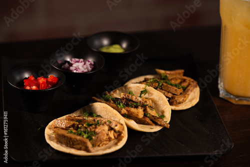 Mexican Street Tacos with Traditional Salsas