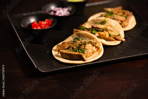 Mexican Street Tacos with Traditional Salsas