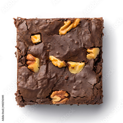 Decadent Chocolate Brownie with Walnut Toppings