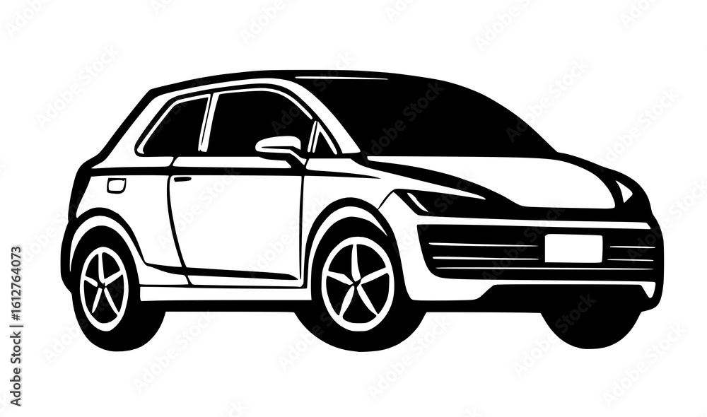 Obraz premium car icon. outline illustration of car icon for web