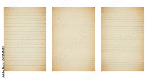 Vintage Papers: An intimate collection of aged paper with delicate lines and an antique aesthetic, exuding a sense of history, ready for your messages and memories.