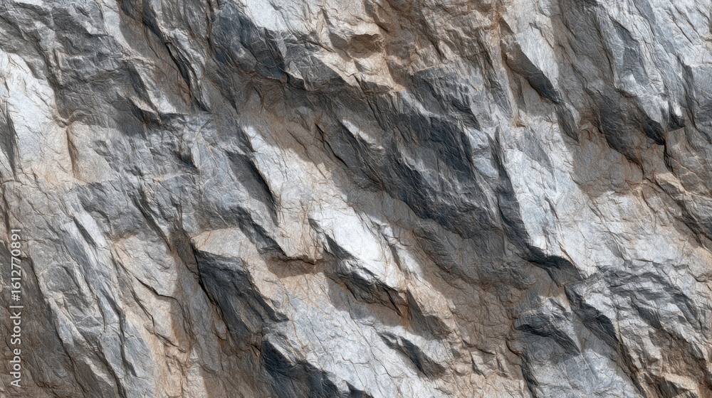 Close examination reveals a rugged rocky surface with varying textures and mineral colors. Shadows and highlights enhance the geological features present in the landscape. Close examination reveals a rugged rocky surface with varying textures and mineral colors. Shadows and highlights enhance the geological features present in the landscape.
