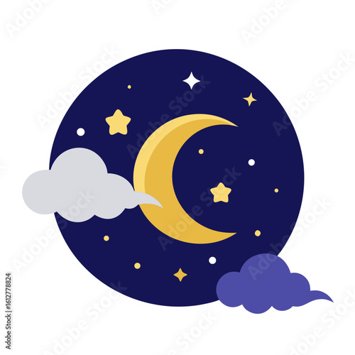 moon and stars