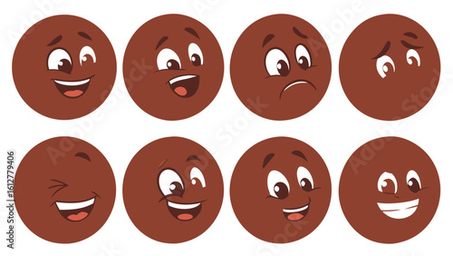 Emoji big set. Vector