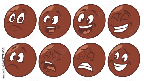 Emoji big set. Vector